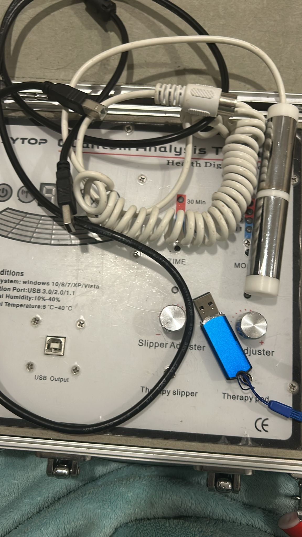Quantum Scanner device showing safe daily operation in medical clinic