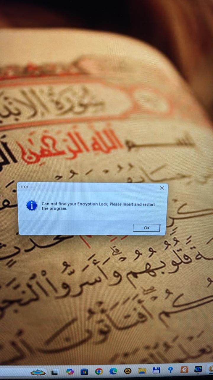 quantum resonance magnetic analyzer encryption lock error message screen