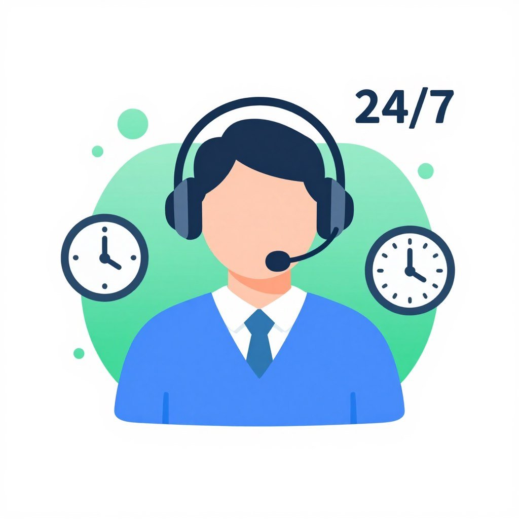 24/7 customer support icon
