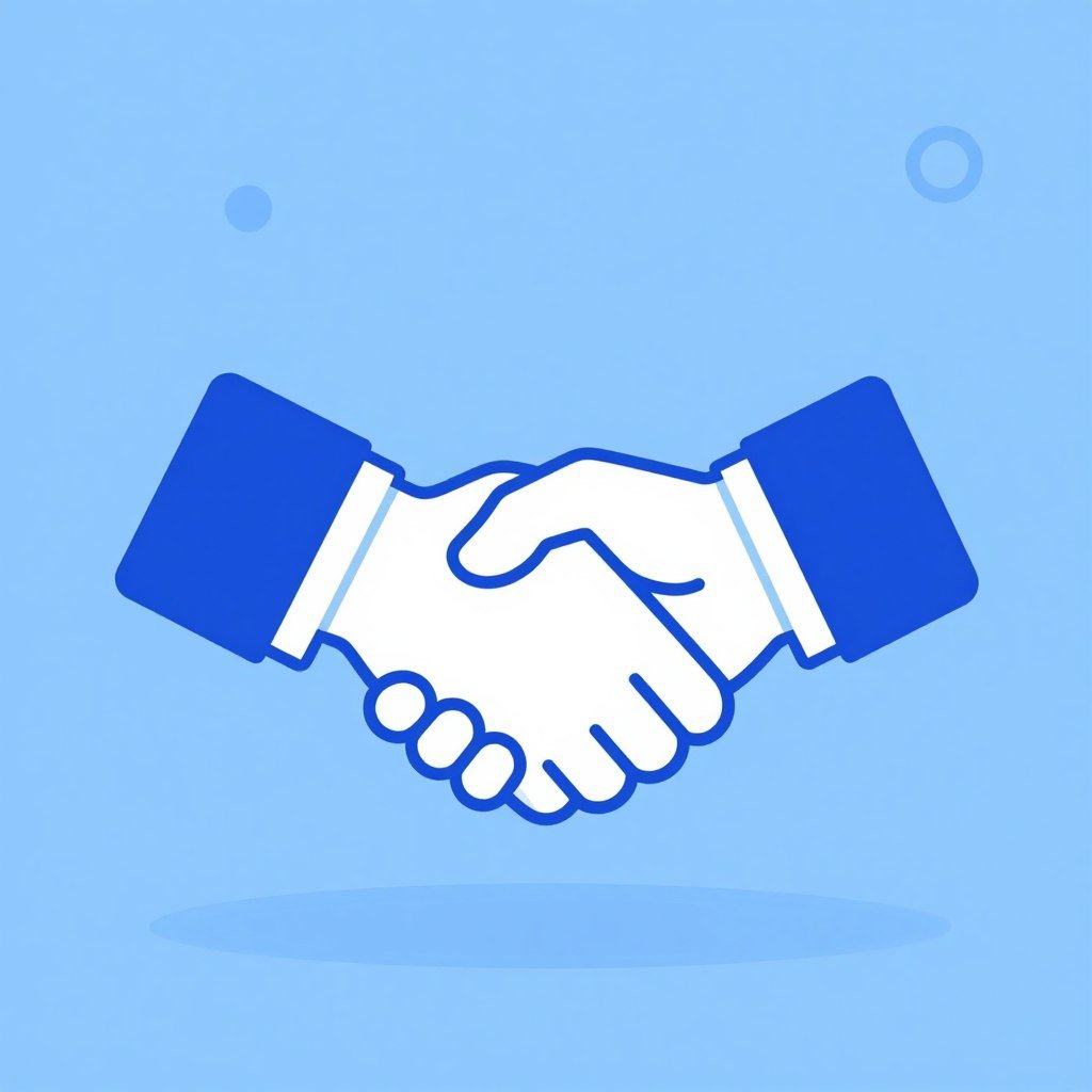 Business partnership dealer icon