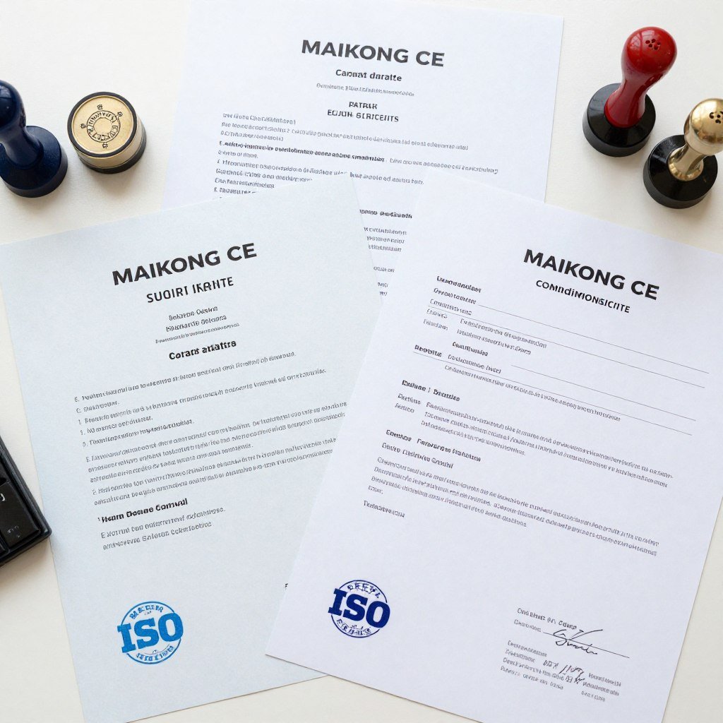 MAIKONG CE certification and quality control documentation