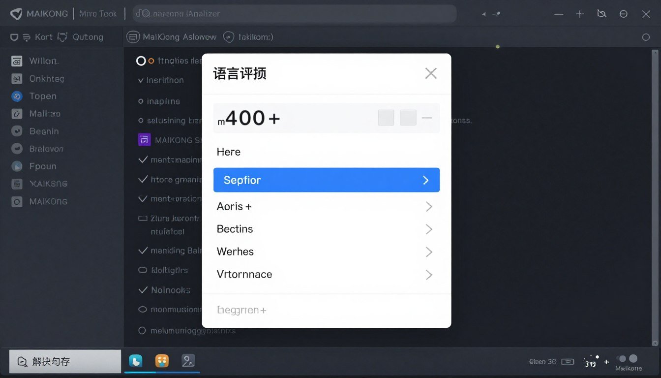 MAIKONG quantum resonance magnetic analyzer software interface multi-language
