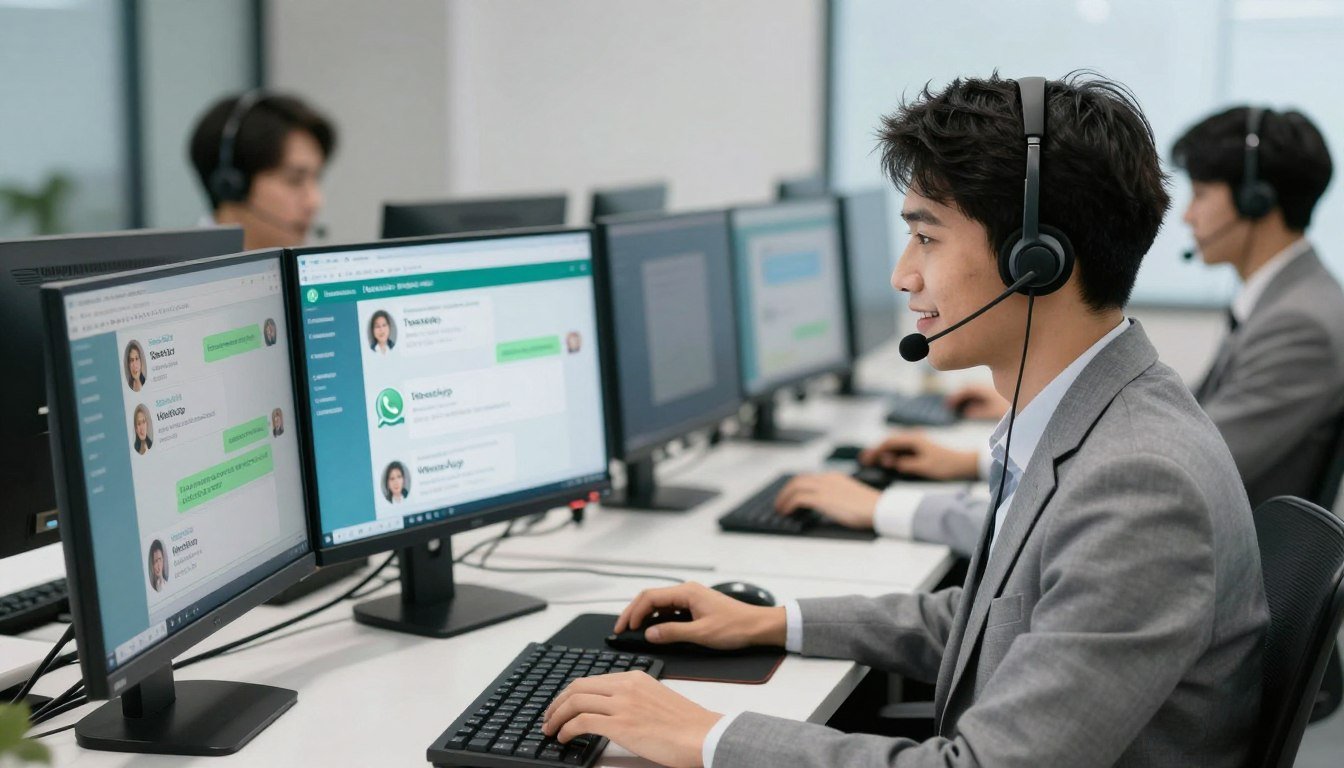 MAIKONG technical support team providing assistance via WhatsApp