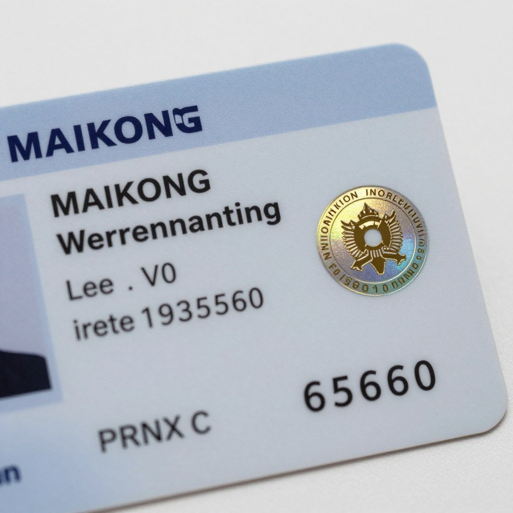 MAIKONG warranty certificate and authentication card