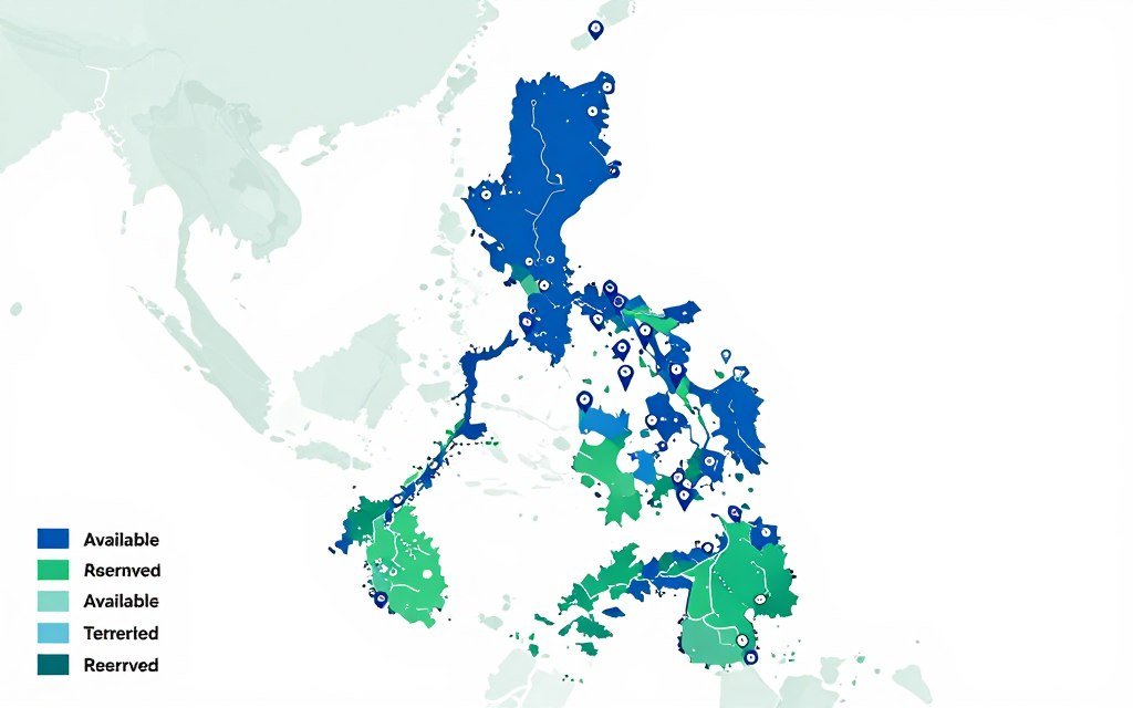 Map of Philippines showing MAIKONG dealer territories and coverage areas Map of Philippines showing MAIKONG dealer territories and coverage areas