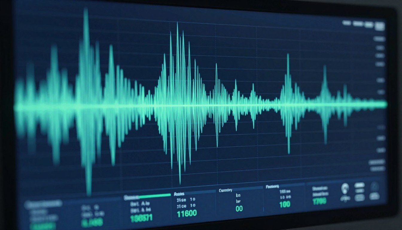 Quantum scanner electromagnetic wave analysis visualization showing cellular frequencies