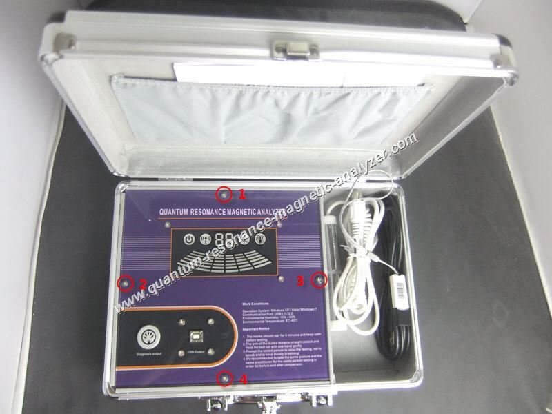 MAIKONG quantum resonance magnetic analyzer test rod being held properly