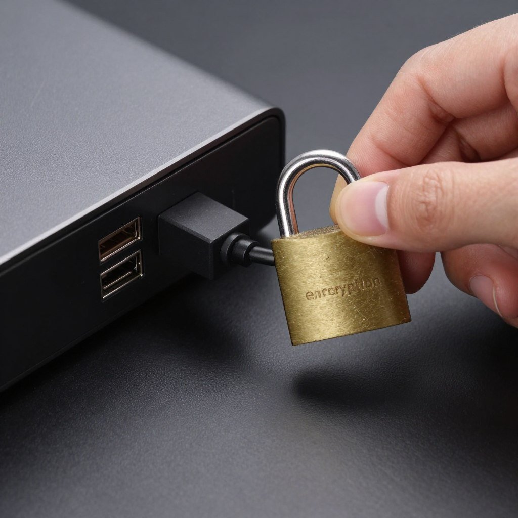 connect quantum analyzer encryption lock to computer USB port