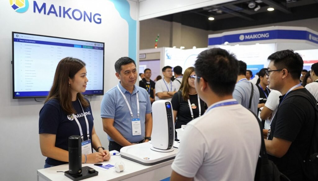 dealer conducting successful quantum analyzer demonstration at Philippine health expo dealer conducting successful quantum analyzer demonstration at Philippine health expo