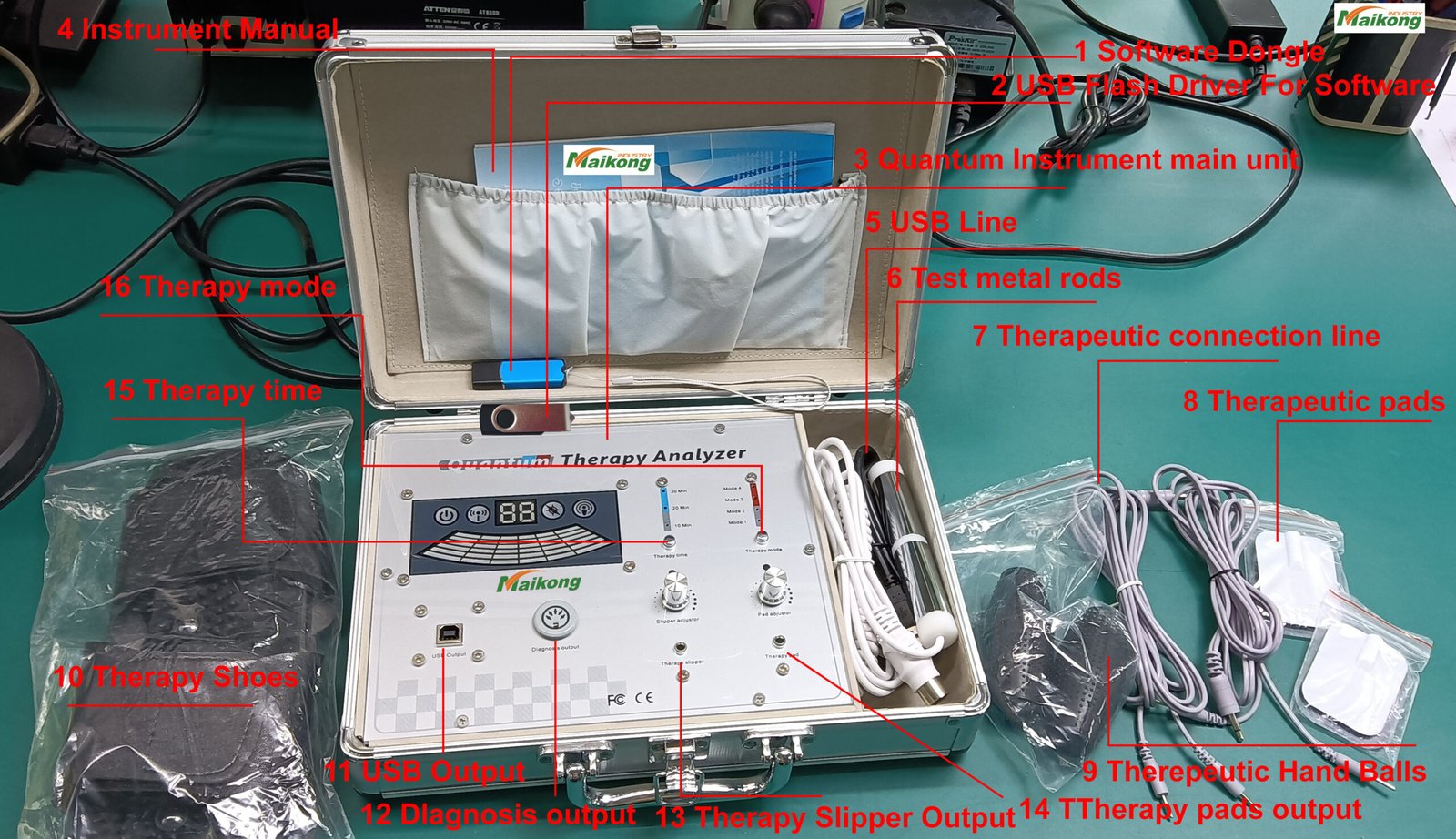 USB encryption key and software CD for quantum resonance magnetic analyzer