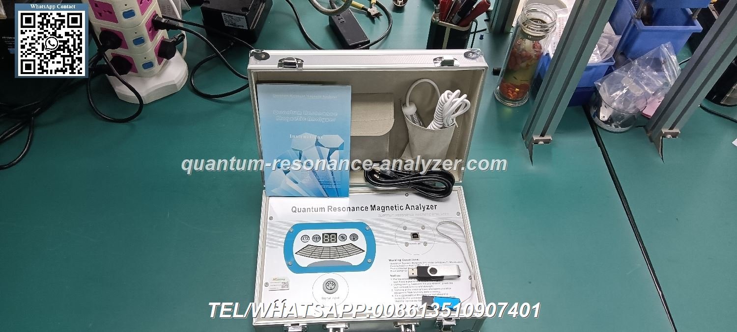 Professional using quantum resonance magnetic analyzer in modern Philippine wellness clinic