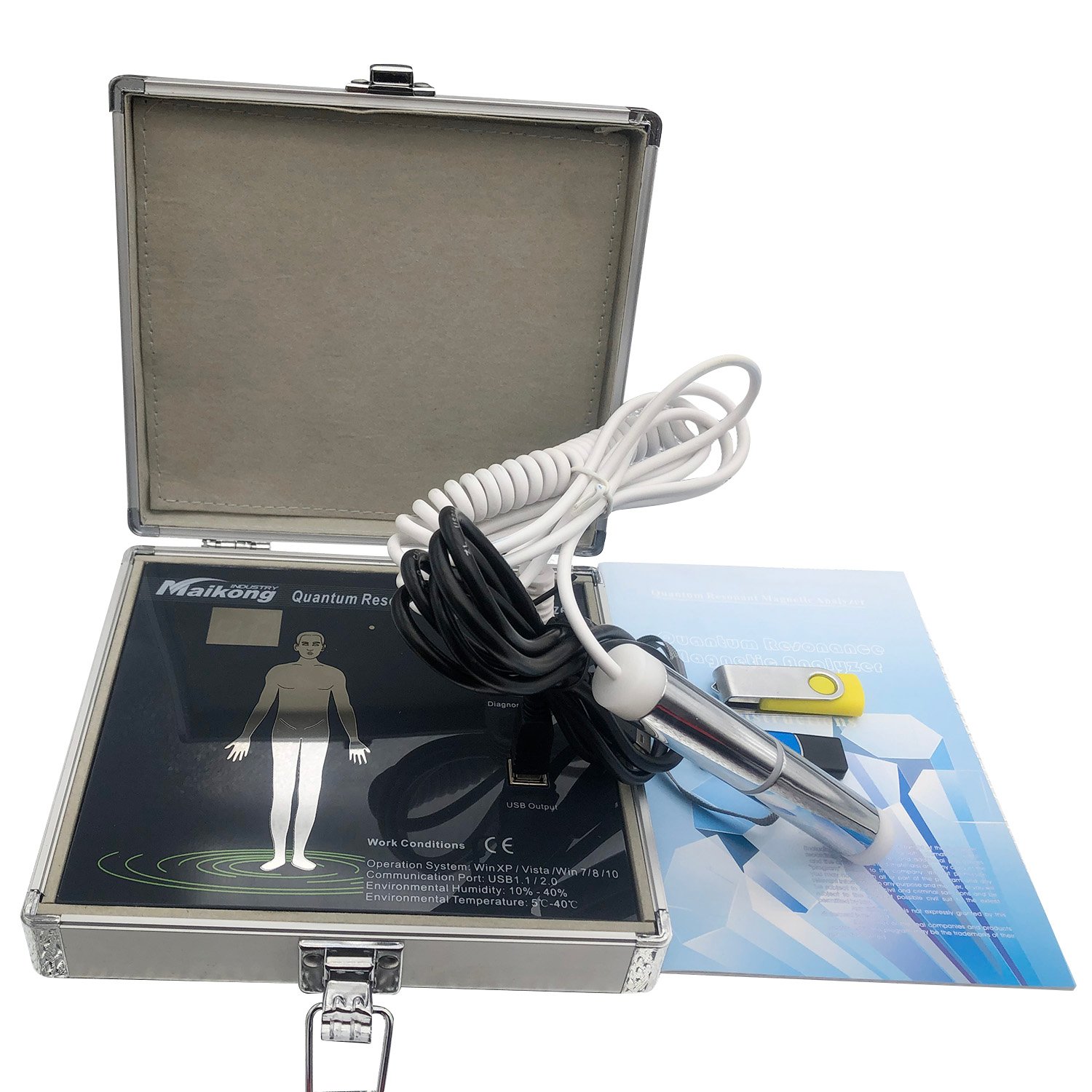 Modern Filipino health clinic using quantum resonance magnetic analyzer for patient consultation