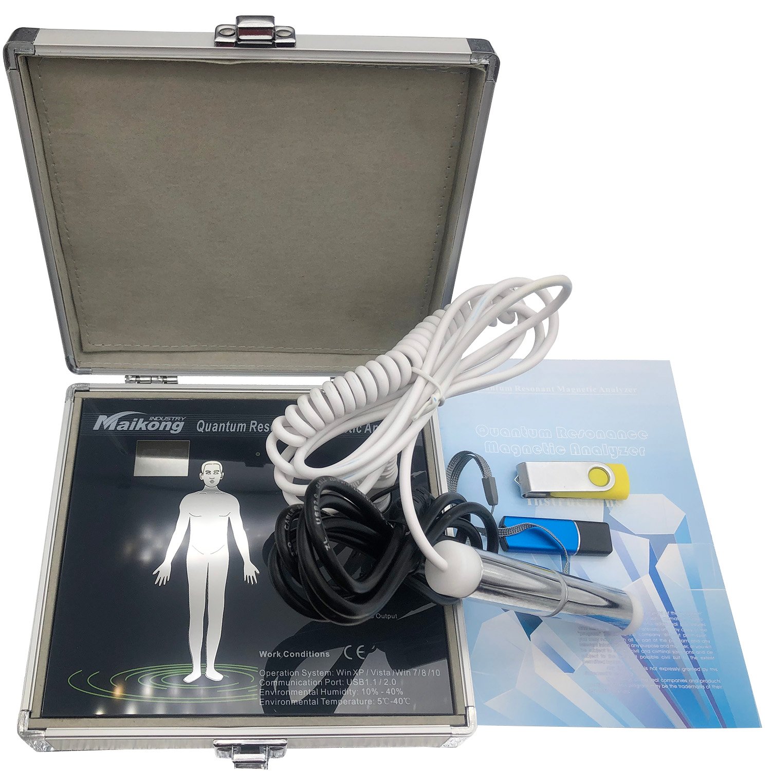 Modern quantum scanner device on clinic desk in Philippine medical facility