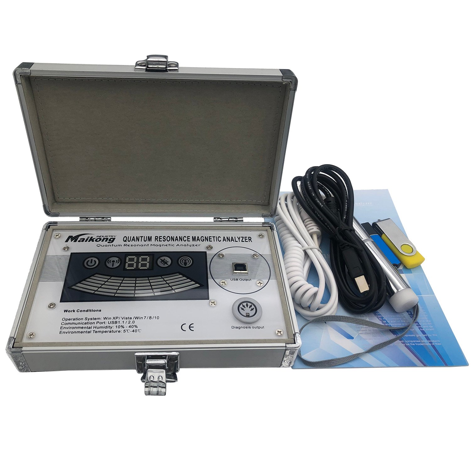 Quantum resonance magnetic analyzer complete system setup with computer
