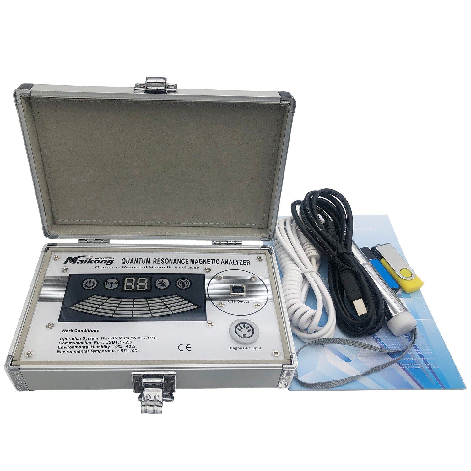 quantum resonance magnetic analyzer device with handheld sensor
