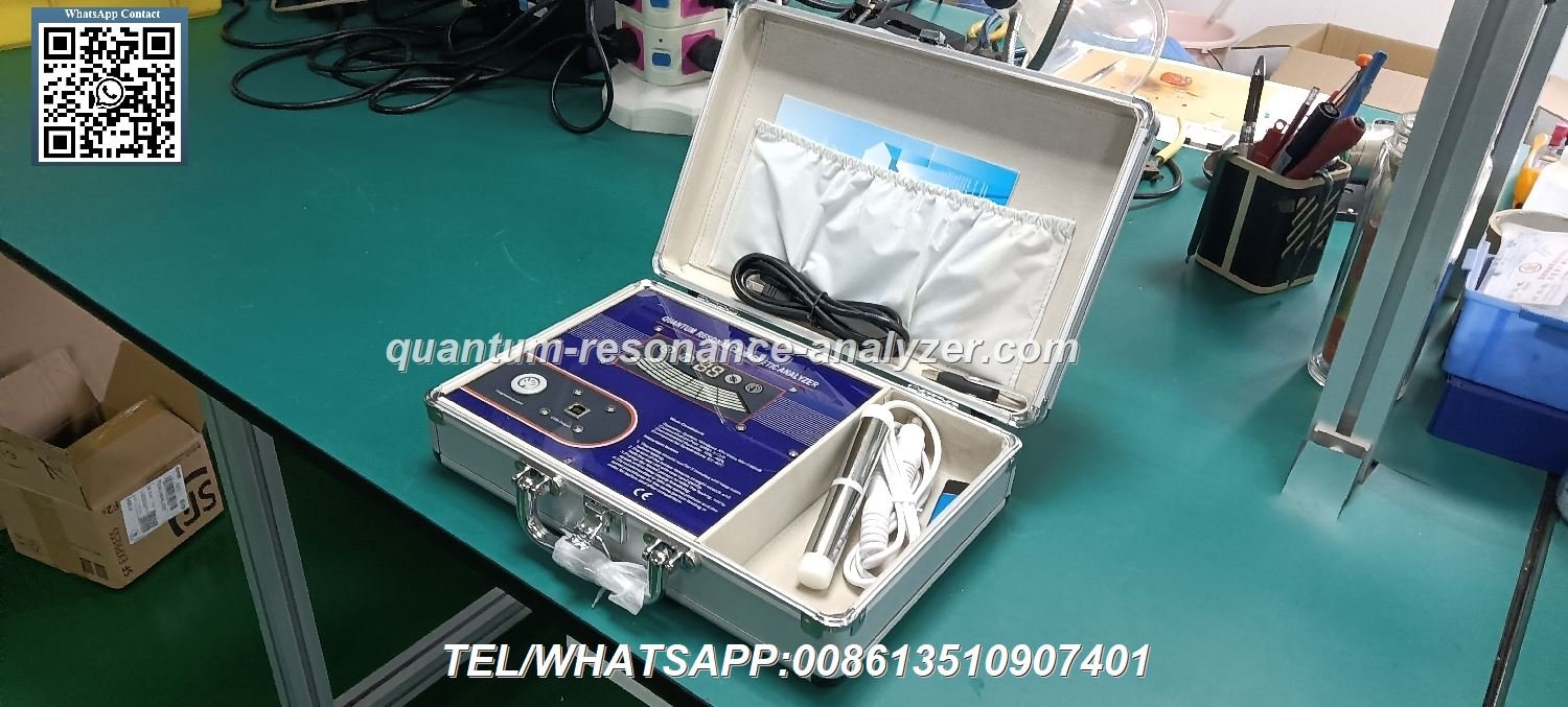 Quantum Scanner device MK-004 with hand sensor for health analysis in modern clinic setting