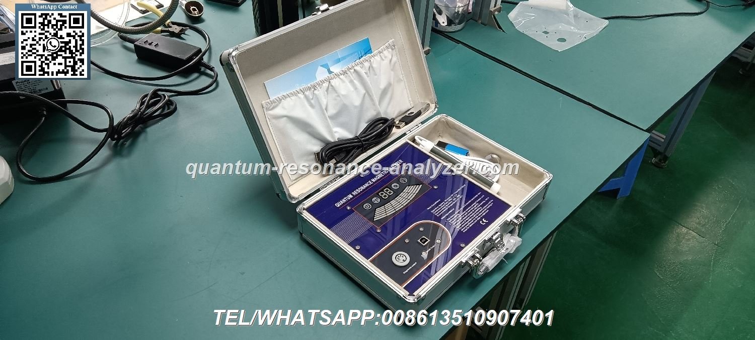 Quantum Scanner device MK-004 with hand sensor for health analysis in modern clinic setting