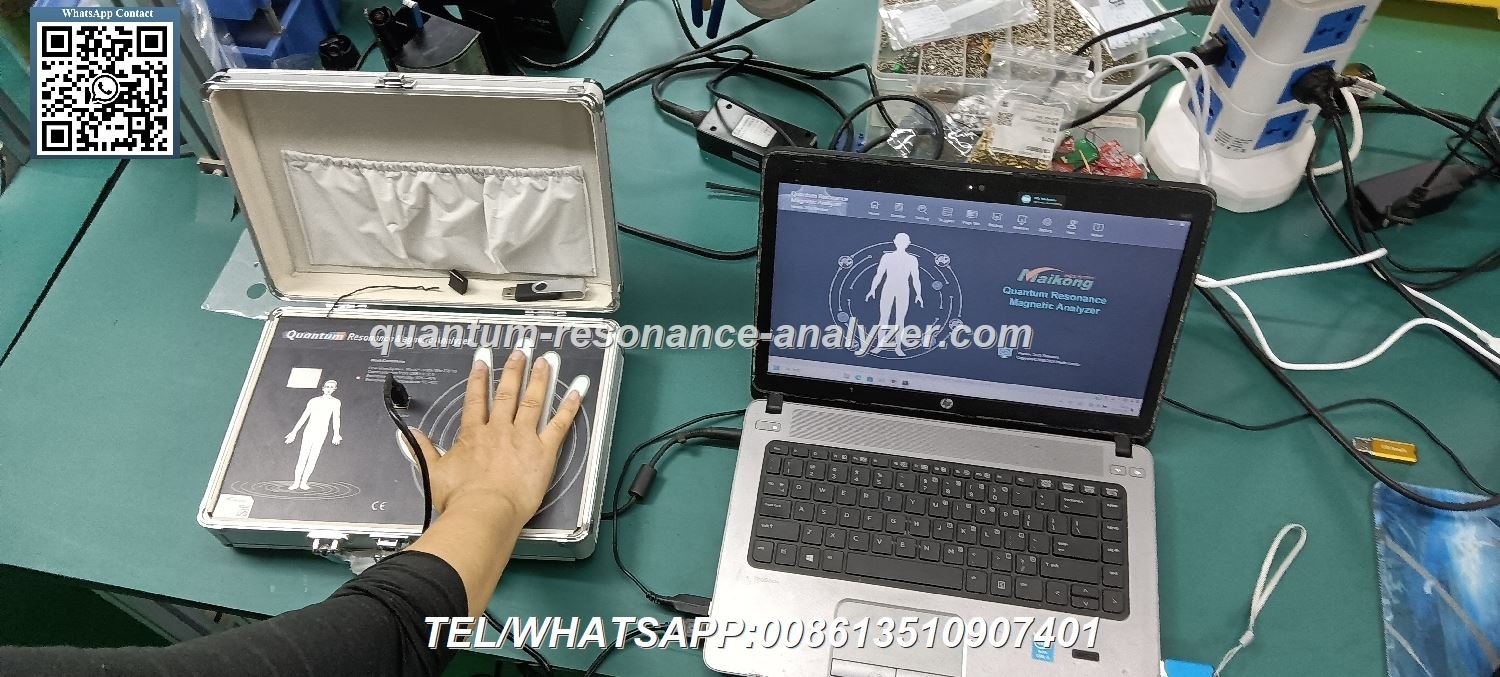 Quantum resonance magnetic analyzer complete system setup with computer