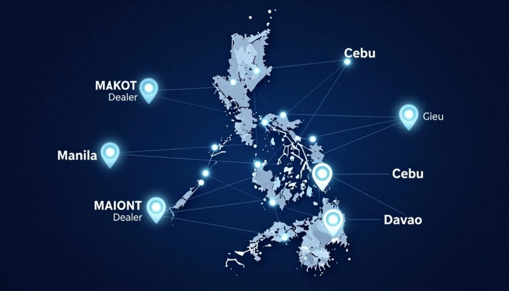 successful MAIKONG dealer network across Philippines map visualization successful MAIKONG dealer network across Philippines map visualization