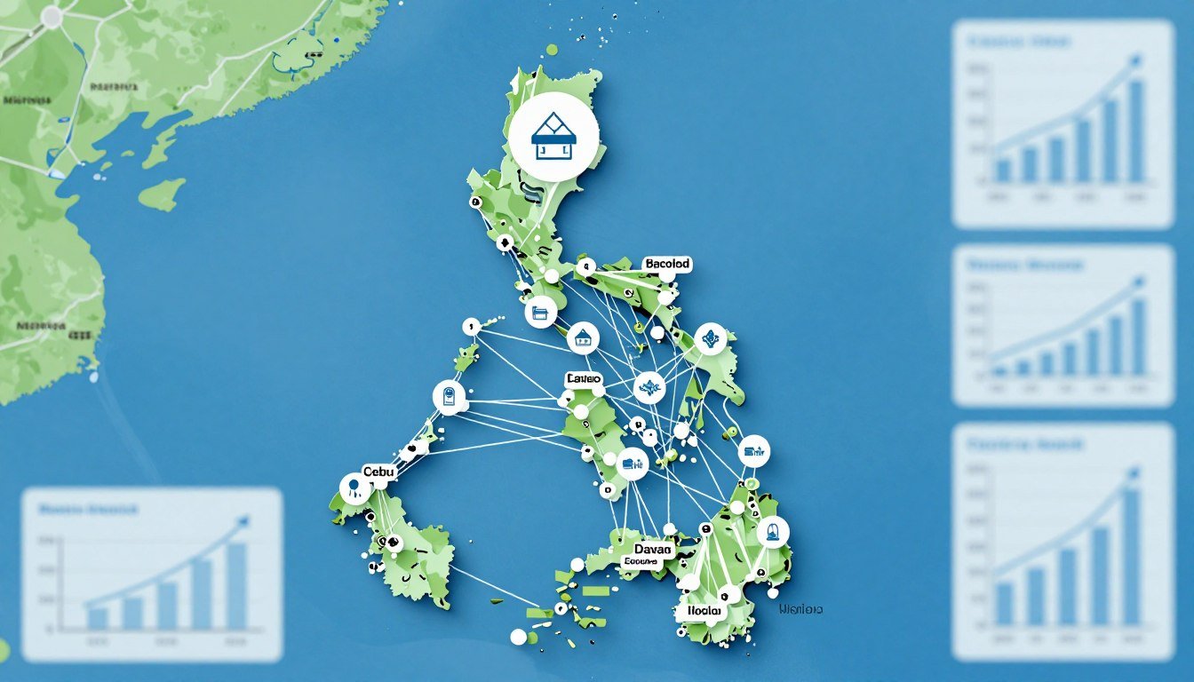 Map of Philippines showing QRMA distribution opportunities across regions Map of Philippines showing QRMA distribution opportunities across regions