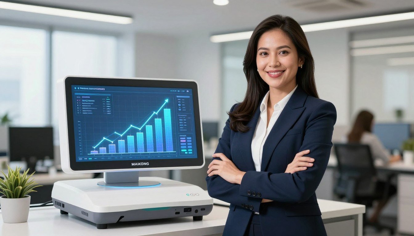 Successful Filipino health entrepreneur operating MAIKONG quantum analyzer business Successful Filipino health entrepreneur operating MAIKONG quantum analyzer business